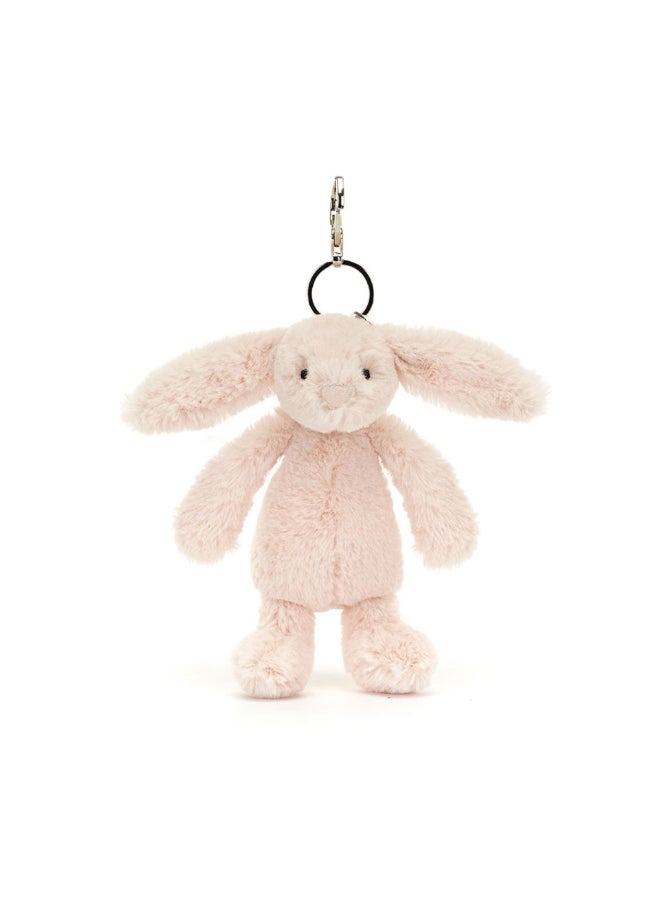 Jellycat سحر حقيبة الأرنب الخجول بلش 13 سم، حلقة مفاتيح أرنب ناعمة مع مشبك، إكسسوار لطيف للحقائب والحقائب الظهرية - Image 2